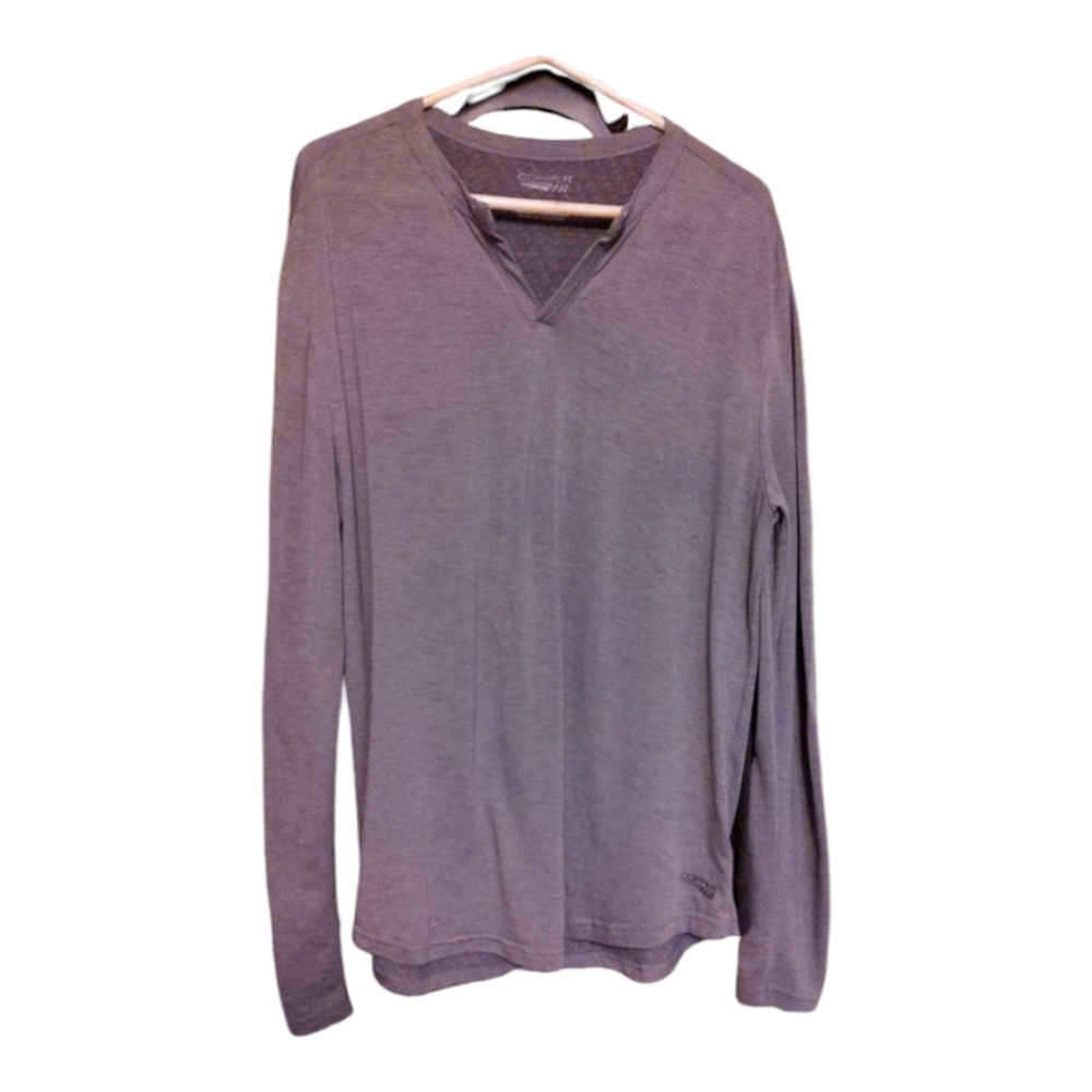 Copper Fit thin gray tee